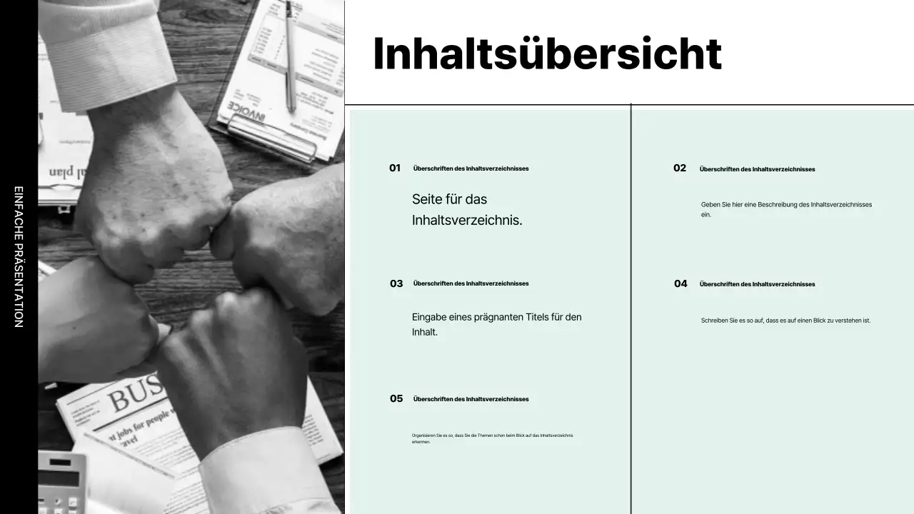 Mint Minimal Präsentation erklärt