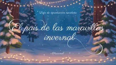 lista de reproducción del invierno festivo azul