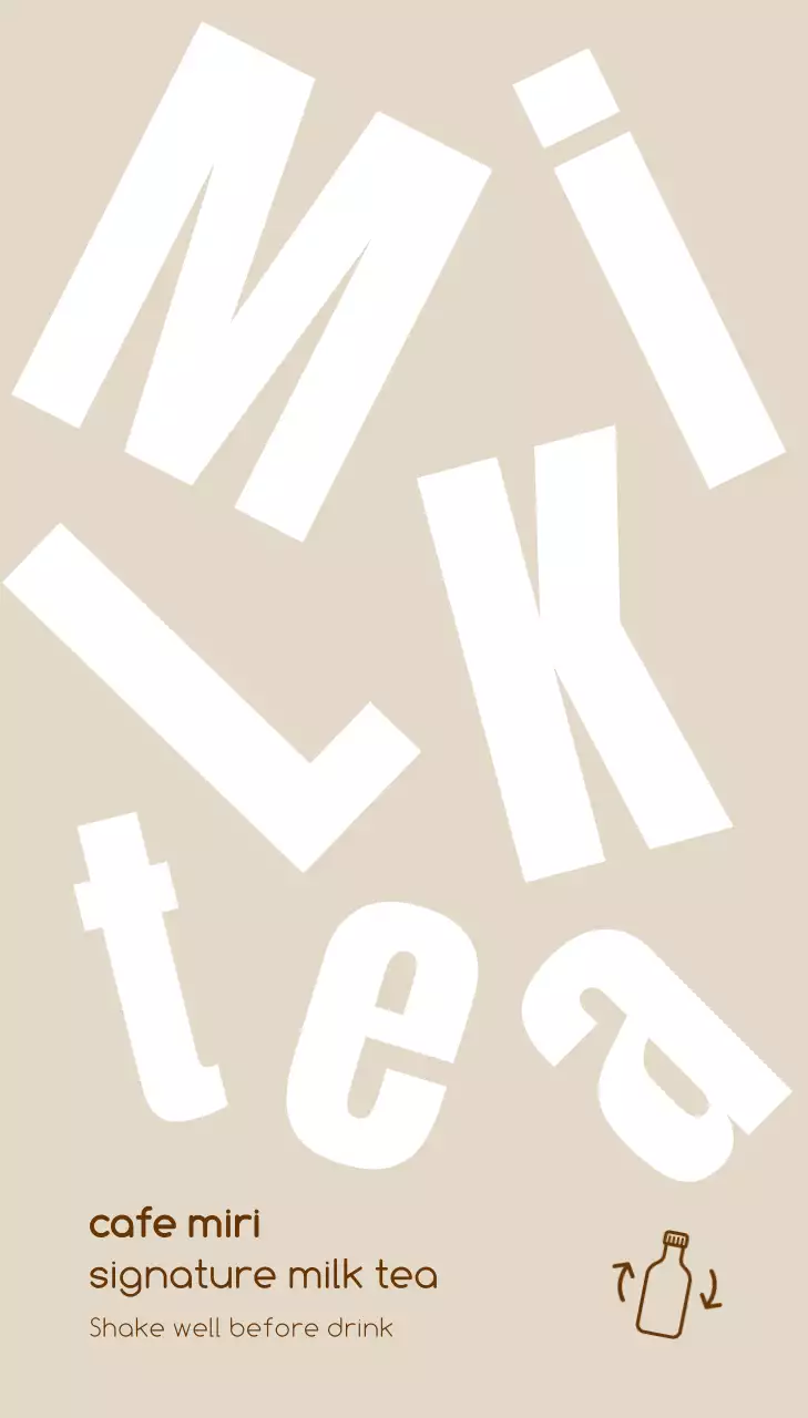 Hangtag Minuman Sederhana Warna Krem