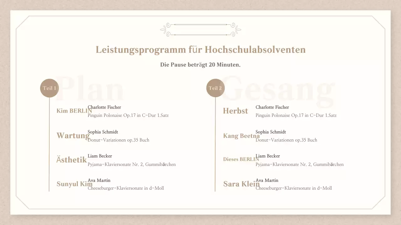 Beige Classical Konzertführer