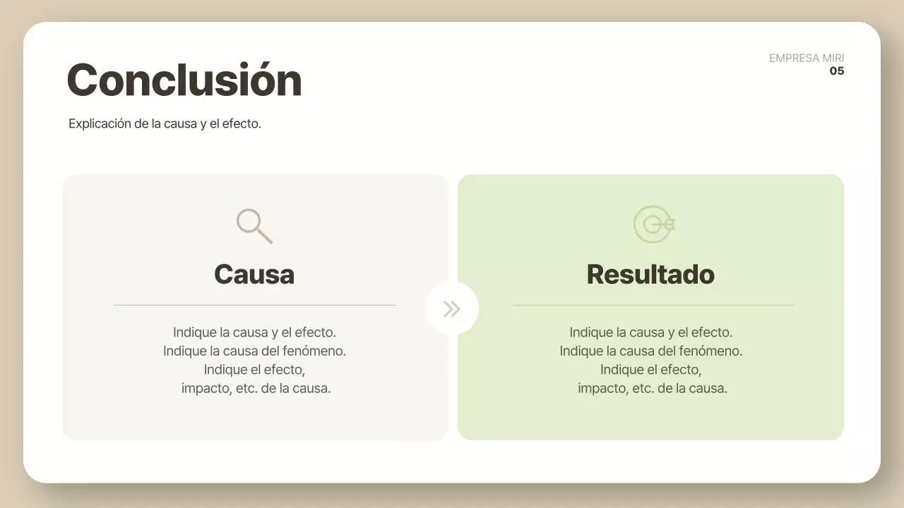 Descripción del informe Beige clean