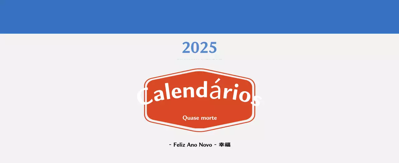 Calendário de memória com conceito retro em vermelho