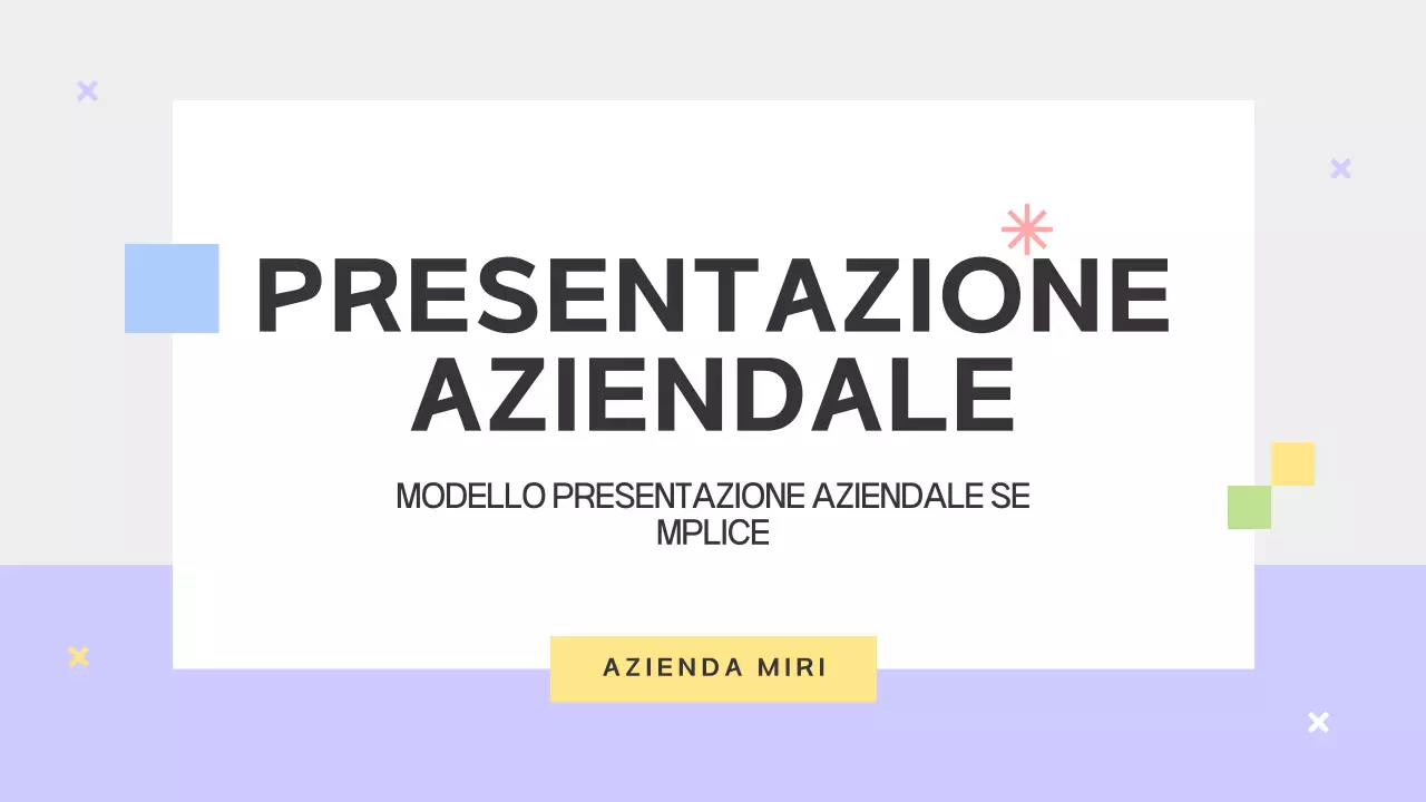 Prospetto con forme semplici in viola e grigio