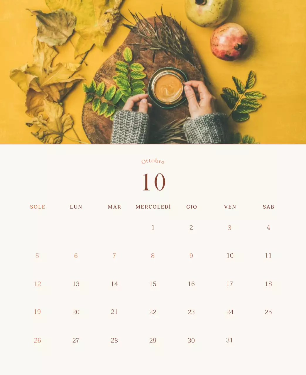 Promuovere il caffè vintage beige