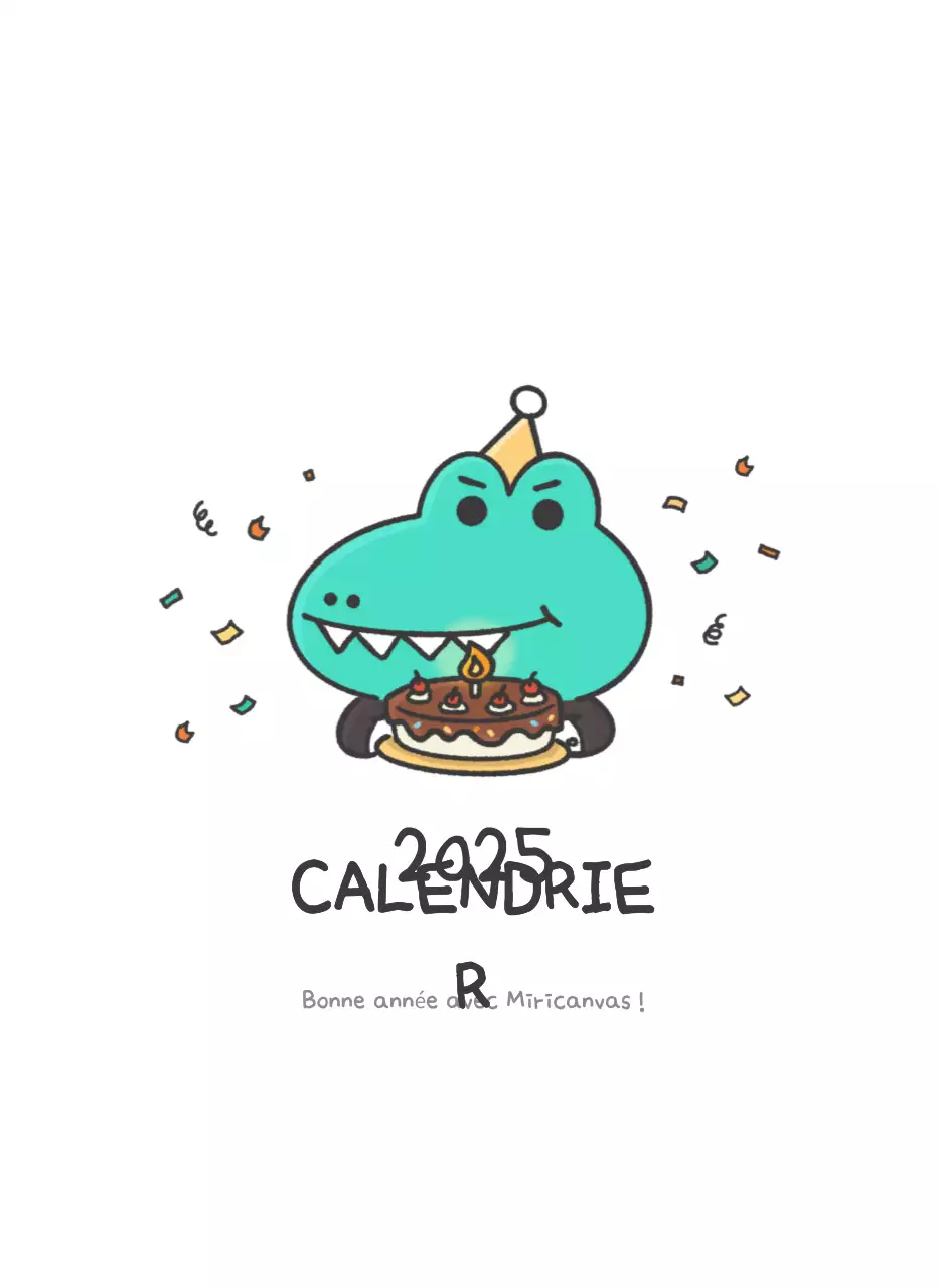 Un calendrier avec un concept d'illustration Ago mignon