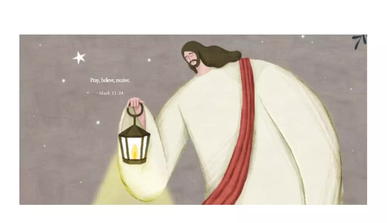 Ilustrasi gereja yang bersih dengan warna pastel