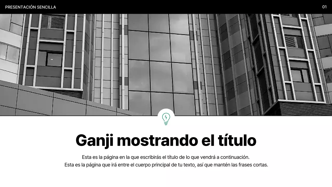 Explicación de la presentación Mint Minimal