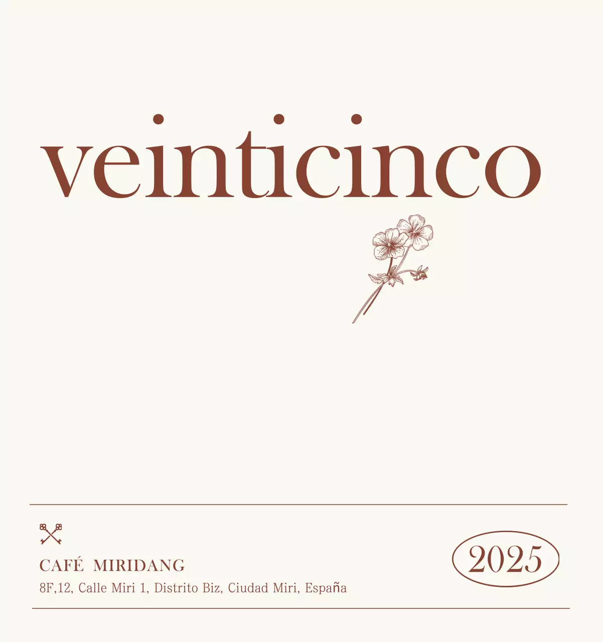 Promover Beige Vintage Cafe