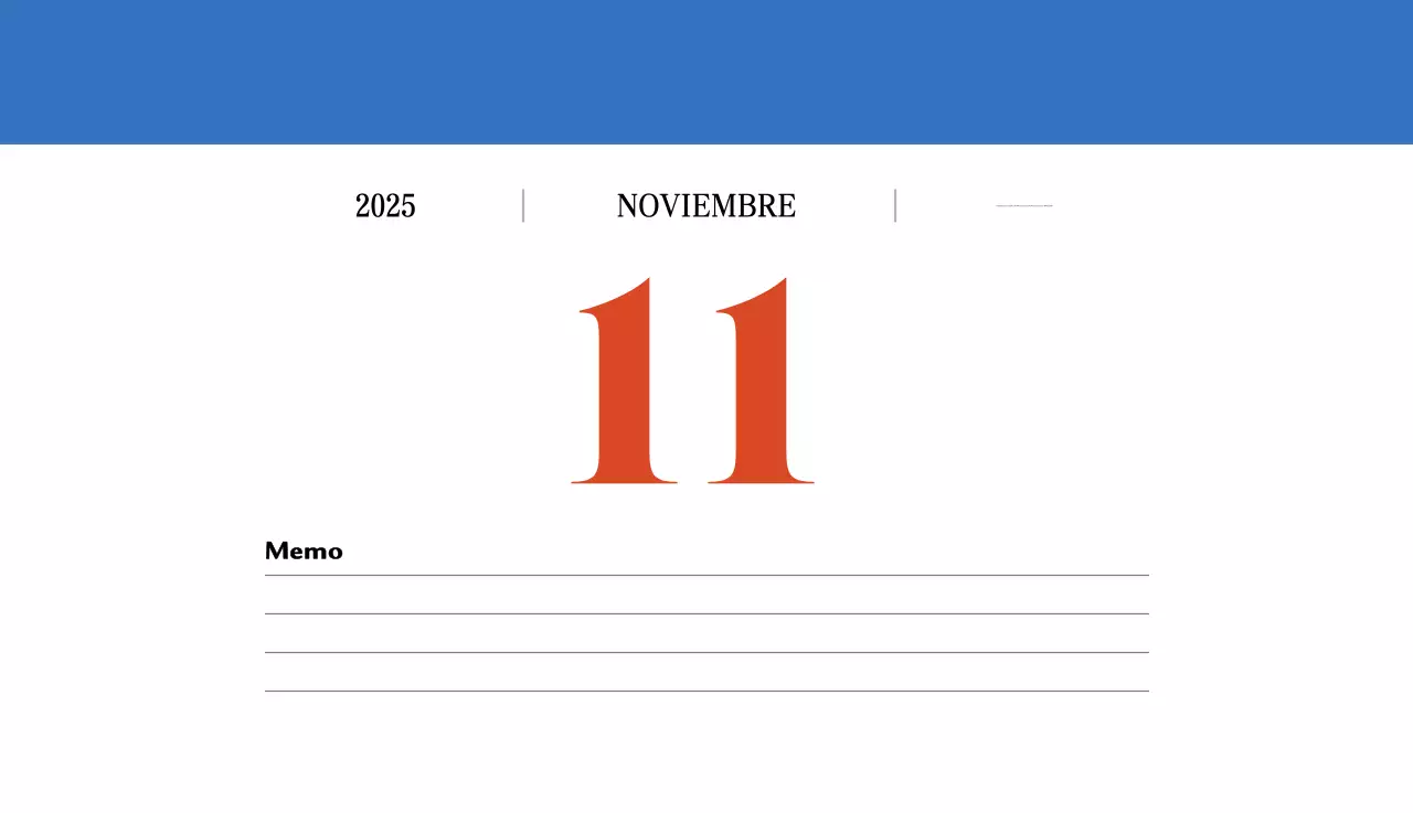 Calendario retro concept memory en rojo