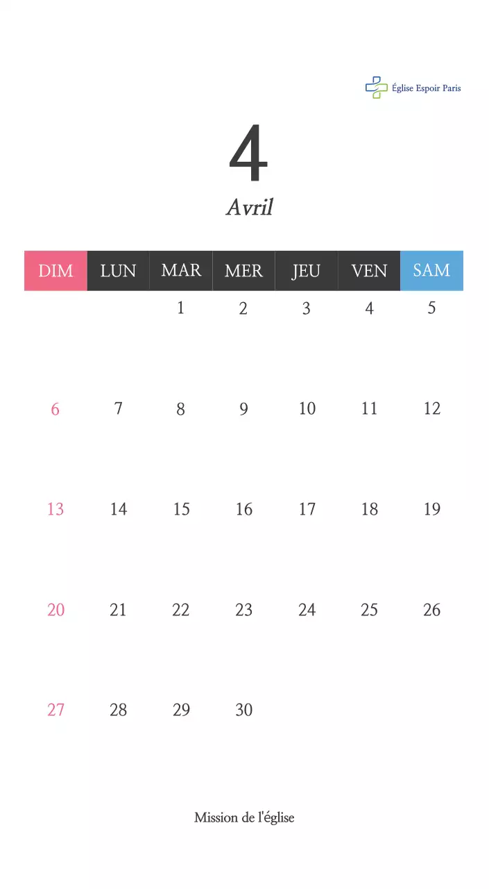 Calligraphie simple Promotion de l'église biblique