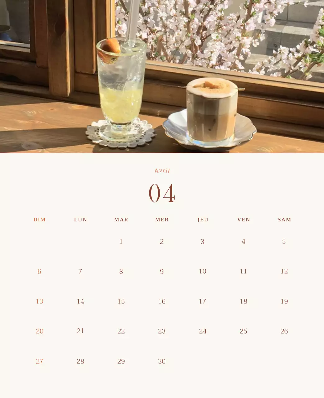 Promouvoir Beige Vintage Cafe