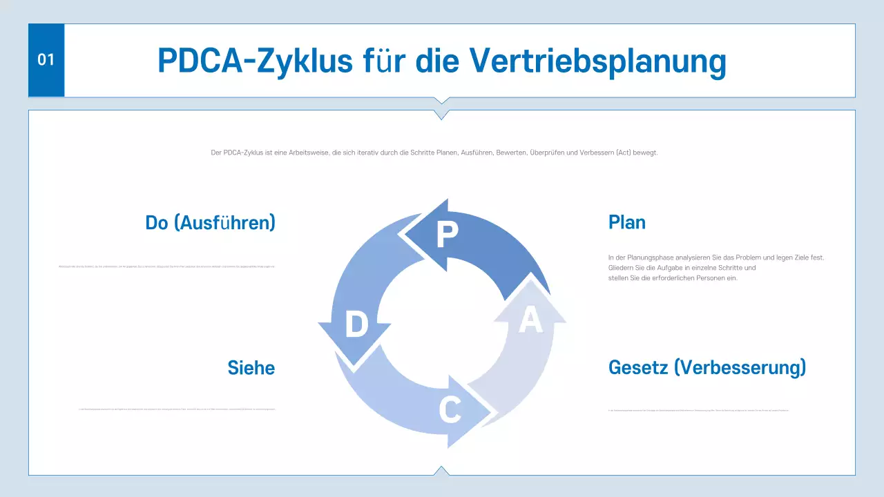 Blue Modern Business-Prospekt