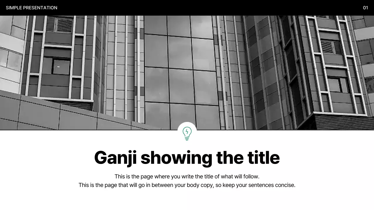 Black Minimal Business Presentation