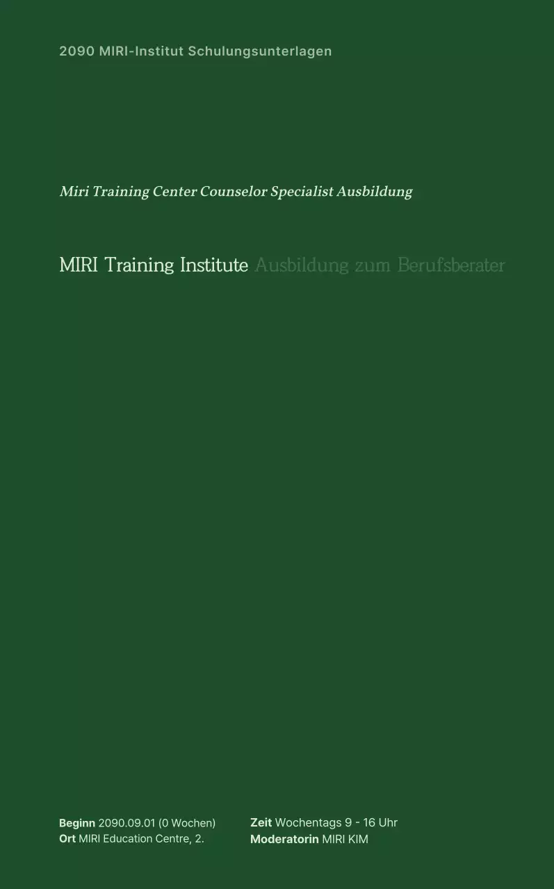 Förderung von Green Simple-Bildungsmaterialien