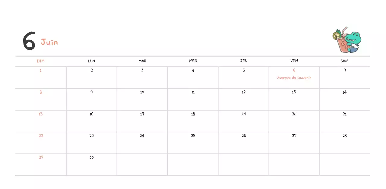 Un calendrier avec un concept d'illustration Ago mignon