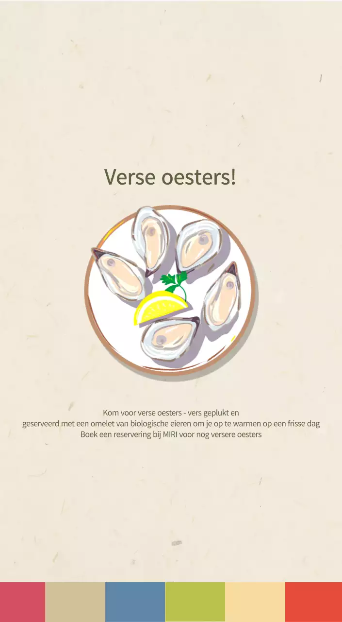 Beige Traditionele Eetkalender