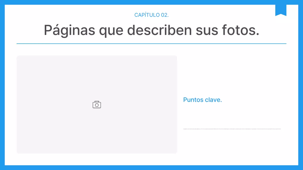 Informe corporativo sencillo en azul y blanco