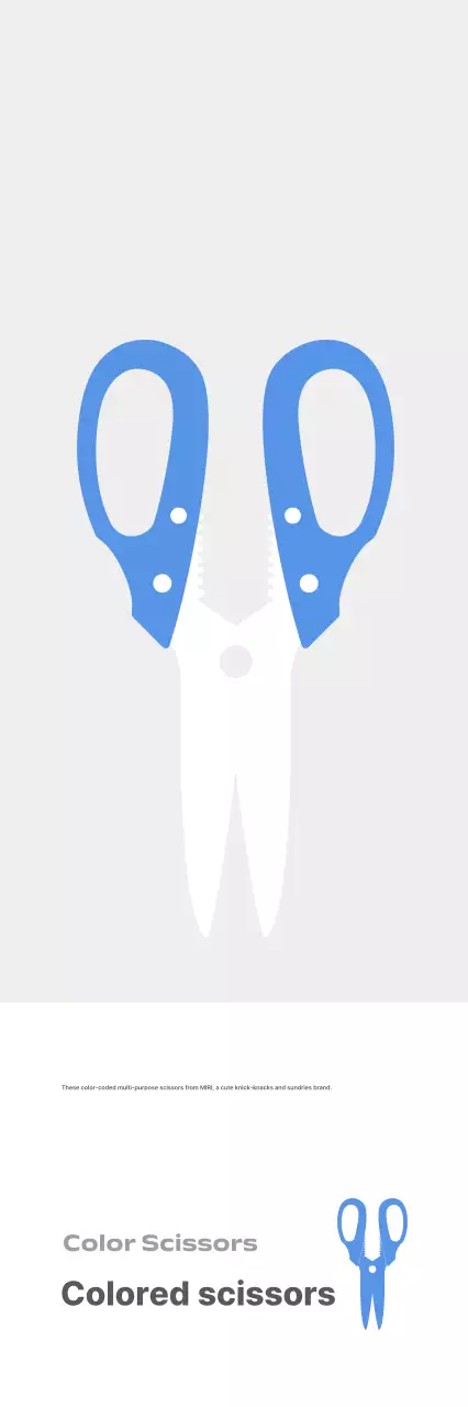 Iklan alat tulis sederhana berwarna abu-abu