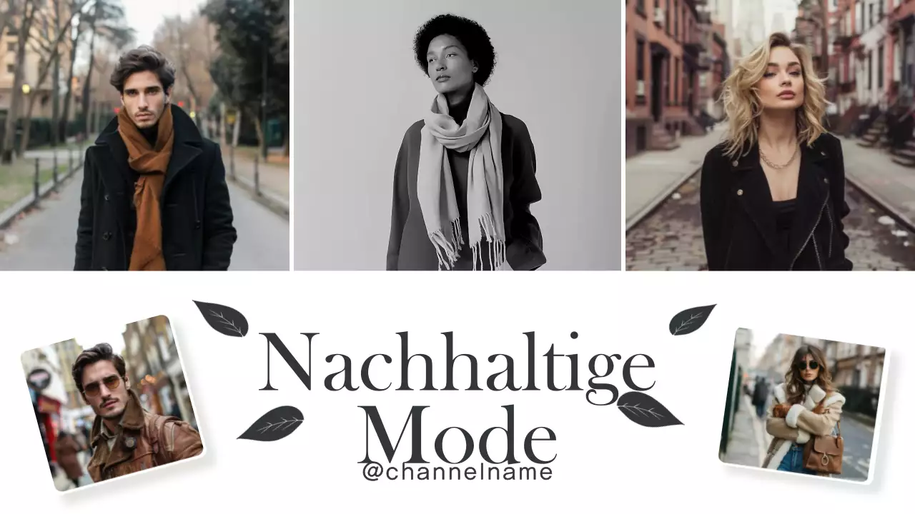 Schwarz Moderne Mode Werbung