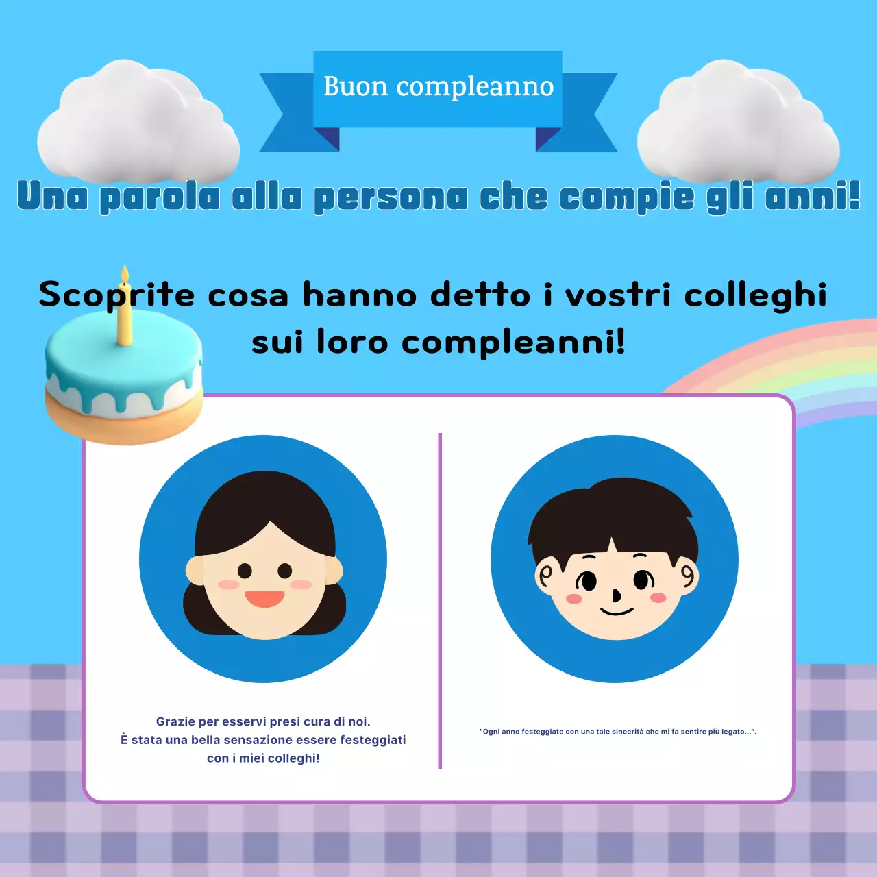 Un compleanno in azzurro