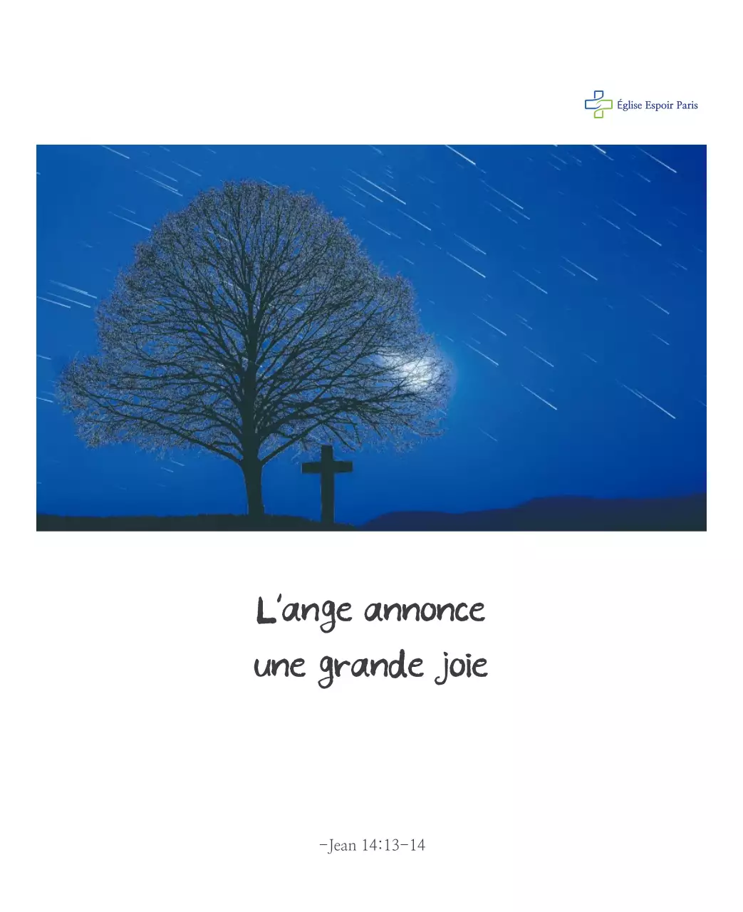 Calligraphie simple Promotion de l'église biblique