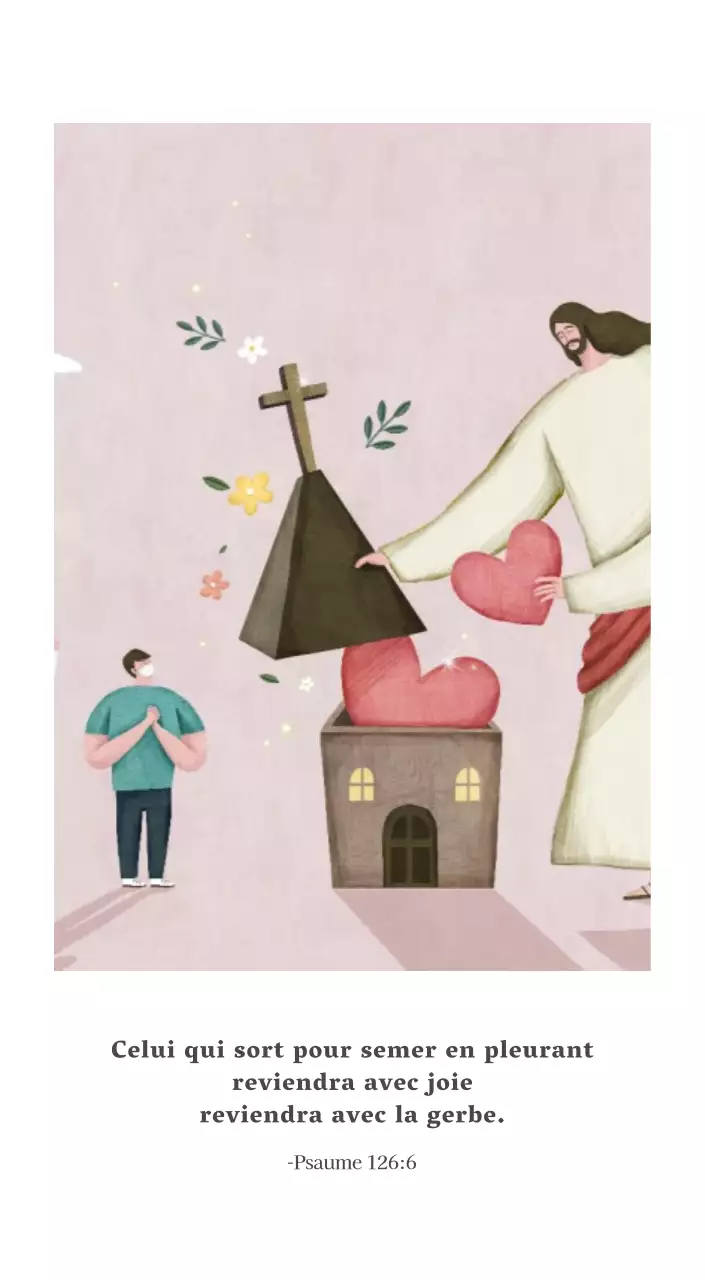 Illustration pastel de l'église