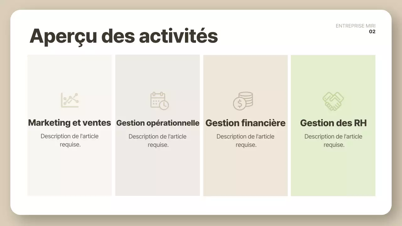 Description du rapport de nettoyage beige