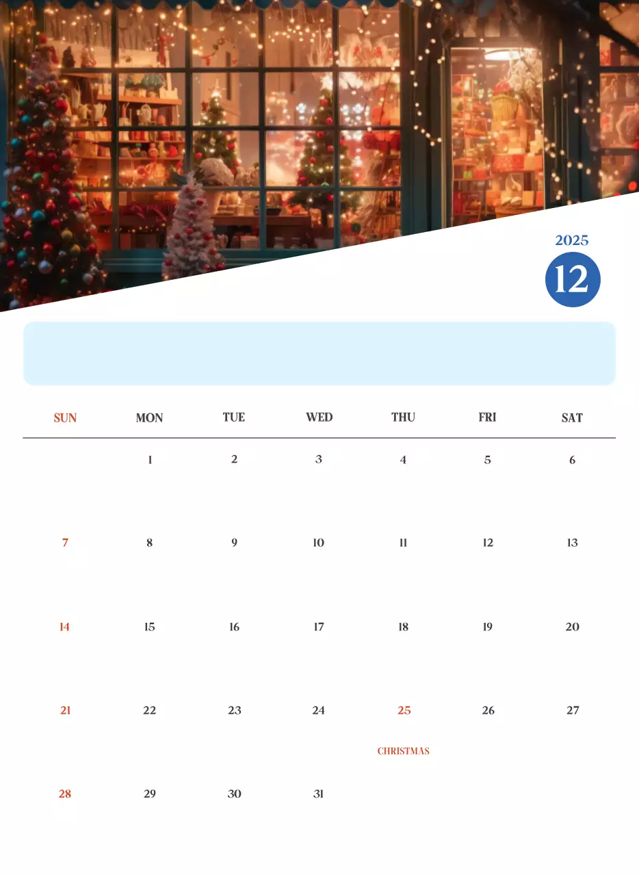 Kalender Rumah Sakit Modern Biru