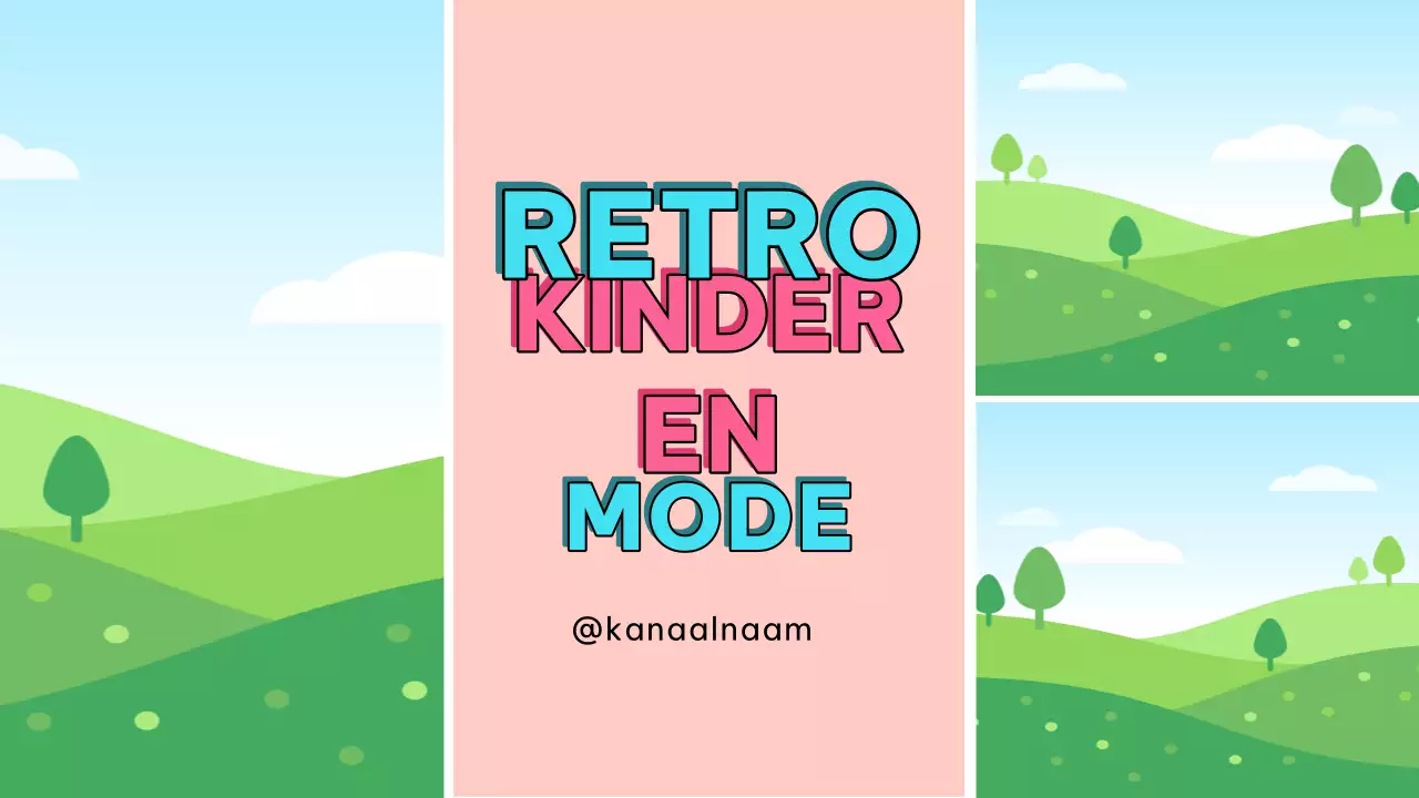 Roze Retro Promotie voor Kinderen