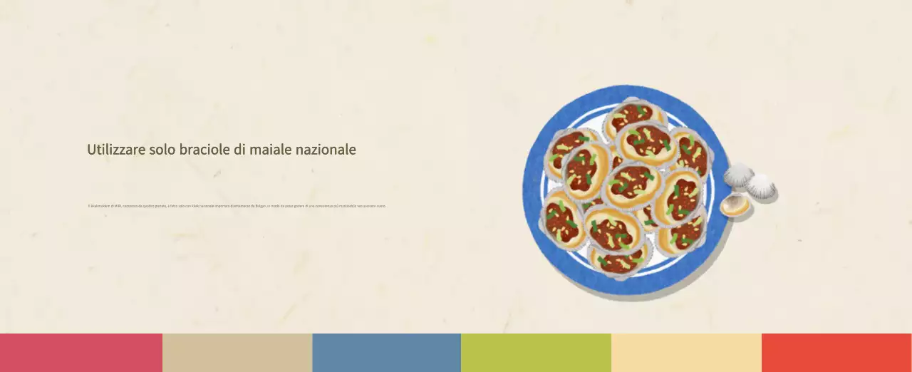 Calendario alimentare tradizionale beige