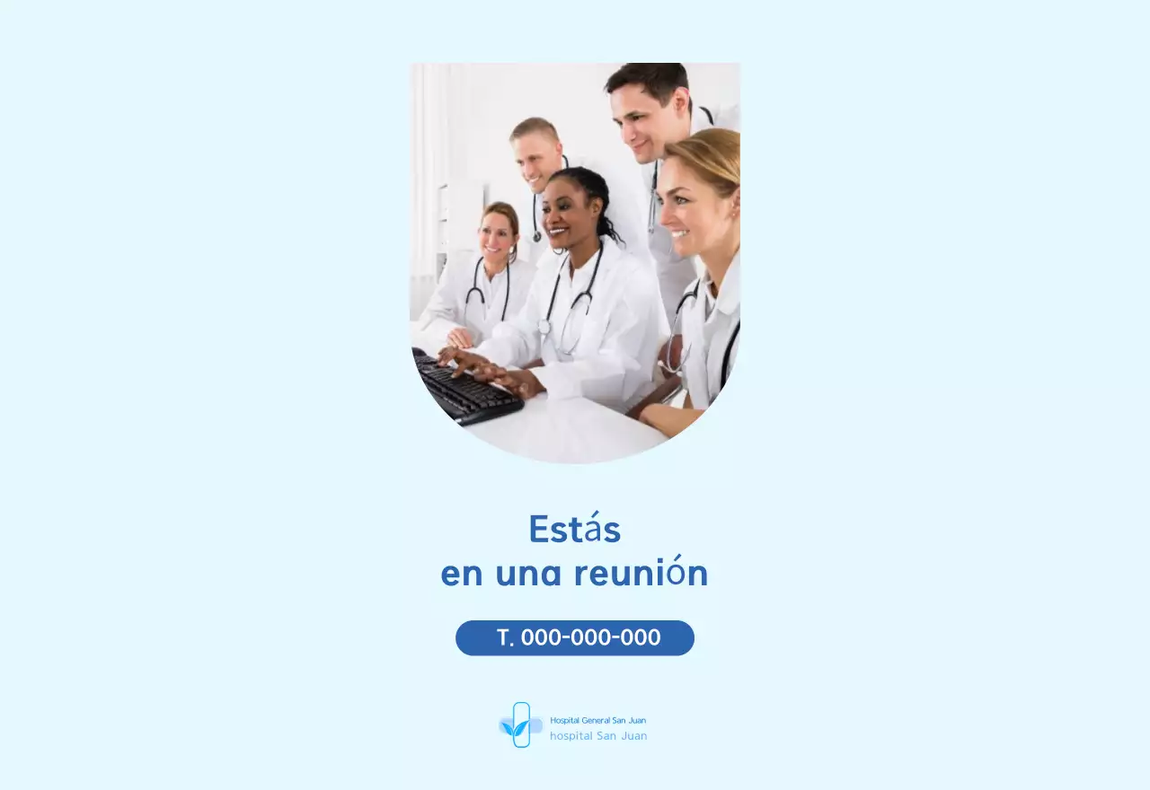Calendario del Hospital Moderno Azul