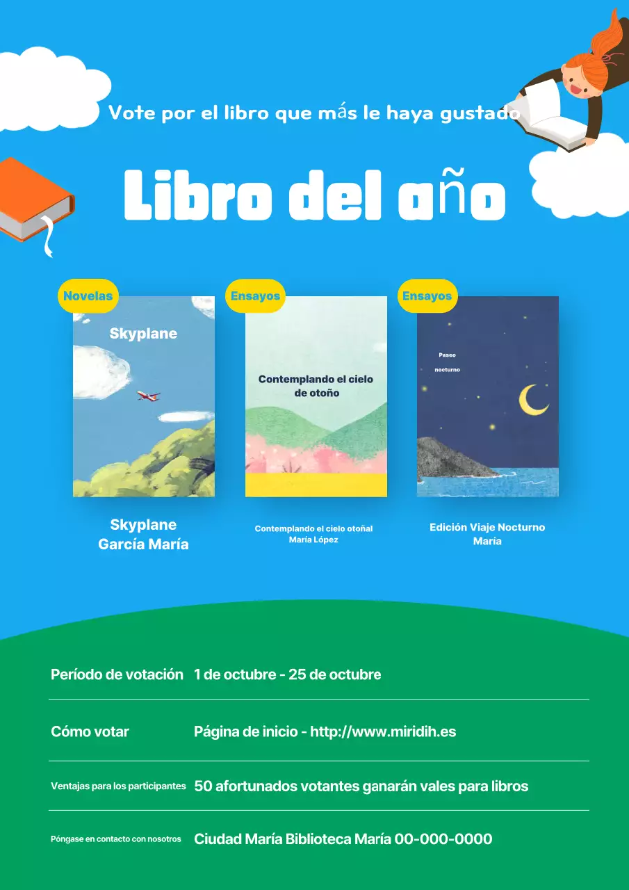 Eventos de lectura Blue Cosy