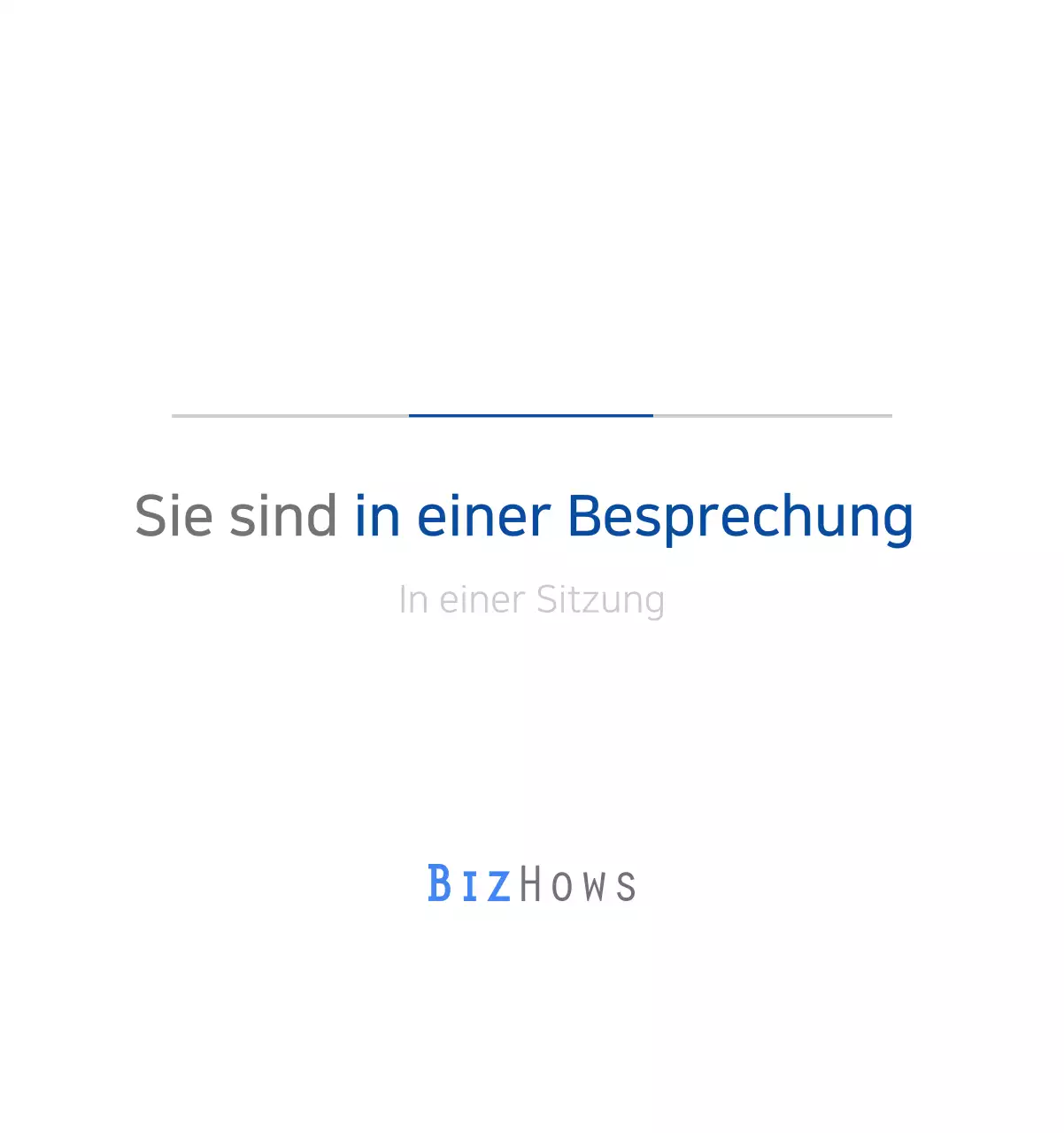 Blauer minimalistischer Firmenkalender Anzeige