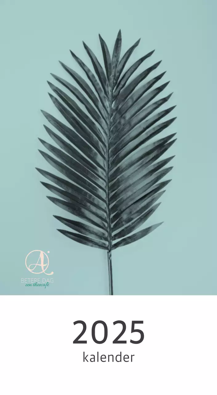 Witte schone botanische natuurkalender