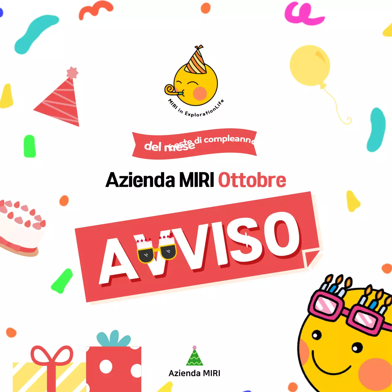 Annunci di compleanno in rosso