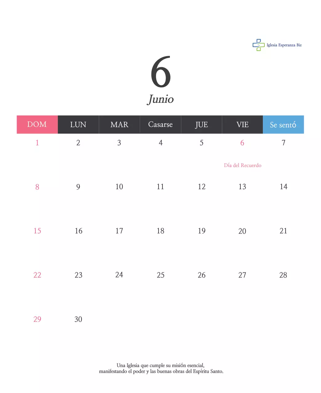 Caligrafía sencilla Promoción de la Iglesia Bíblica