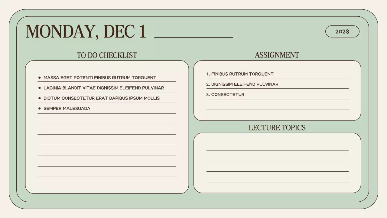 Sage Simple School Planner Presentation