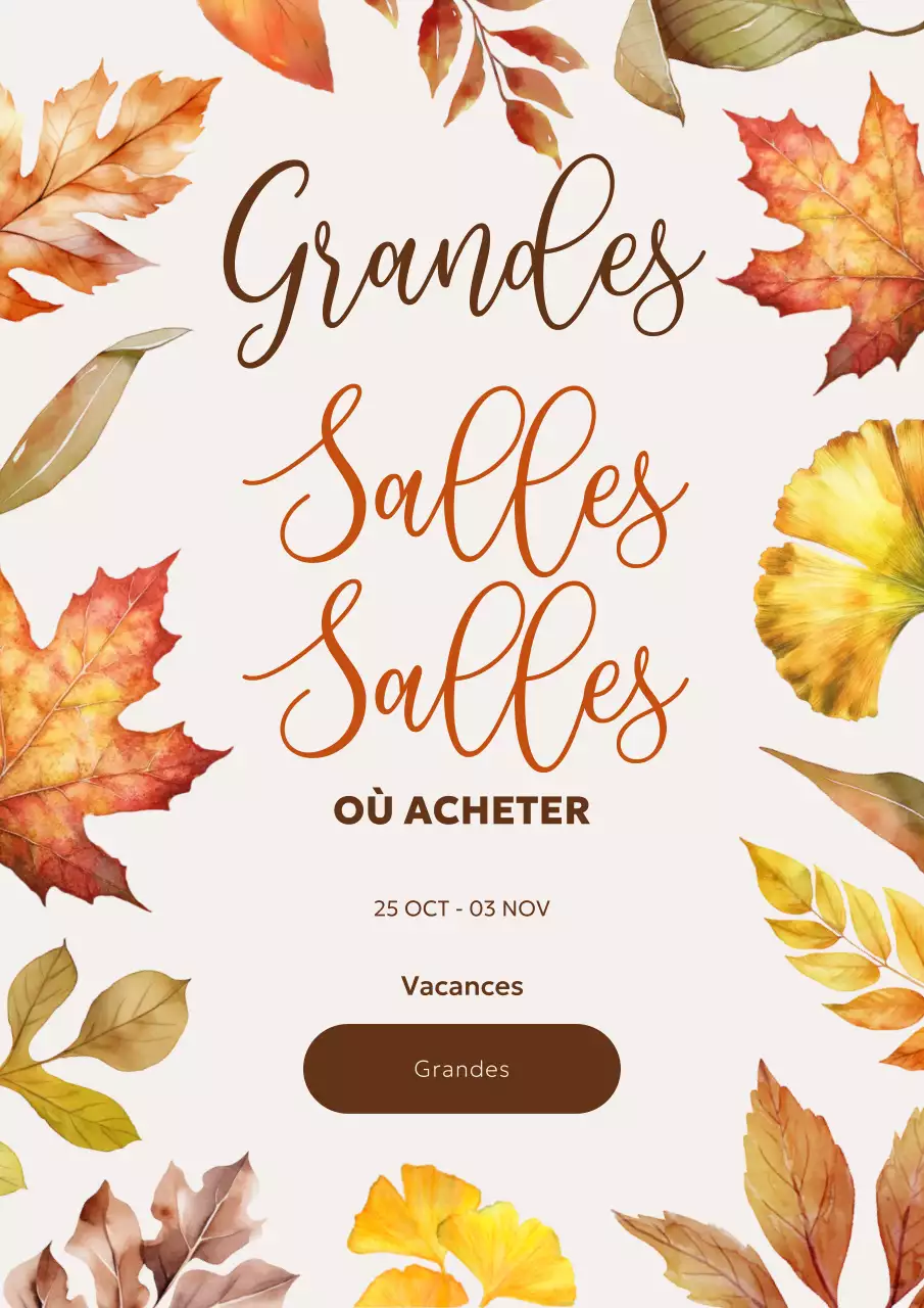 beige élégant promotion vacances