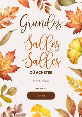 beige élégant promotion vacances