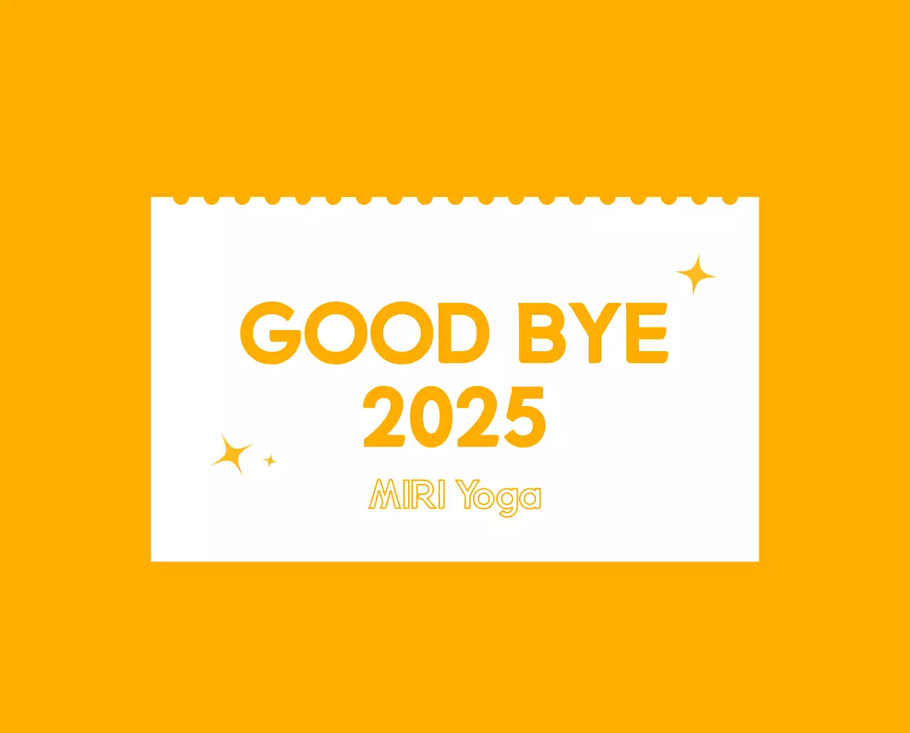 Orange Minimalistischer Yoga-Aktionskalender