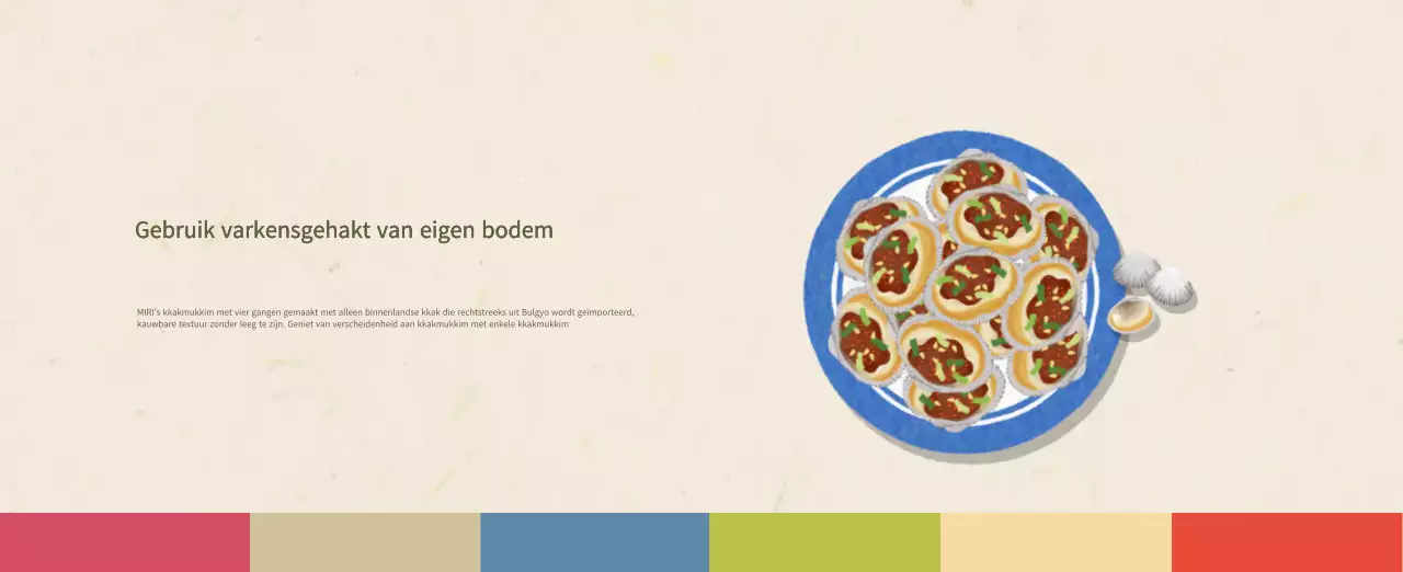 Beige Traditionele Eetkalender