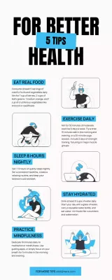 White Modern Health Guide Infographic