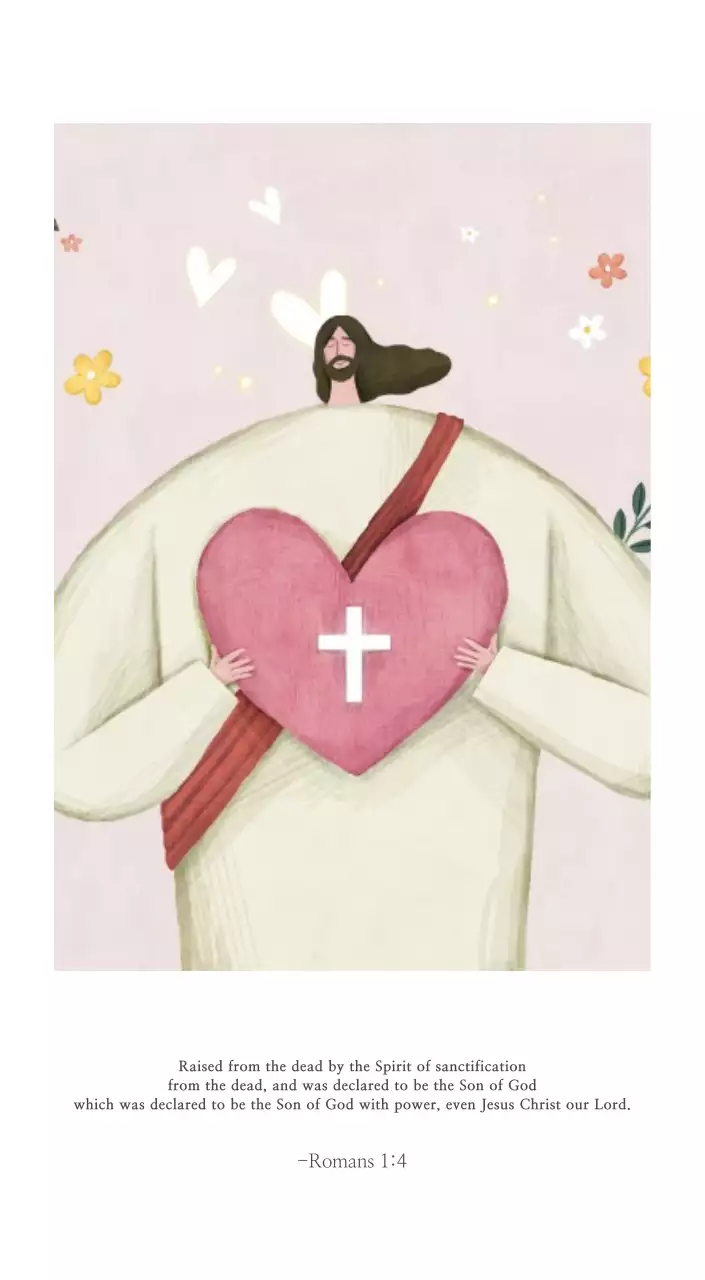 Ilustrasi gereja yang bersih dengan warna pastel