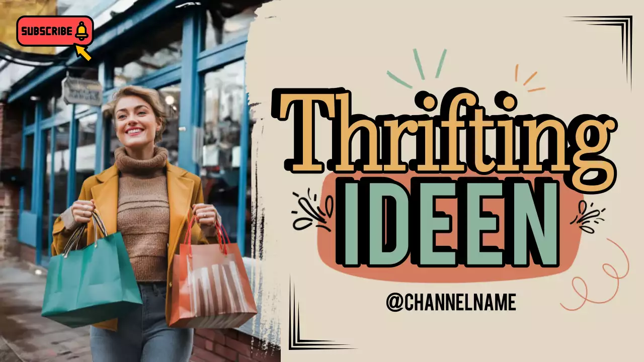 Beige Trendy Thrifting Vlog