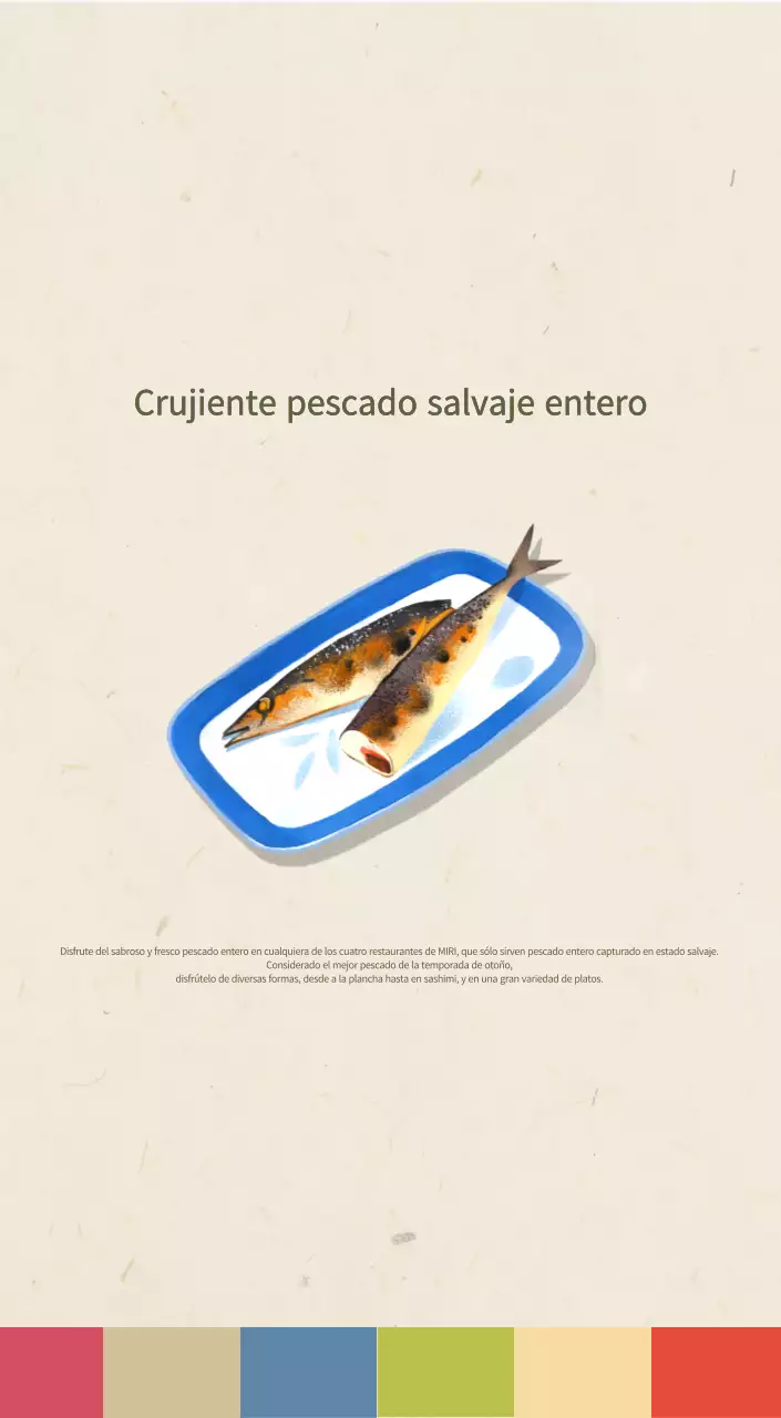 Calendario de comidas tradicionales en beige