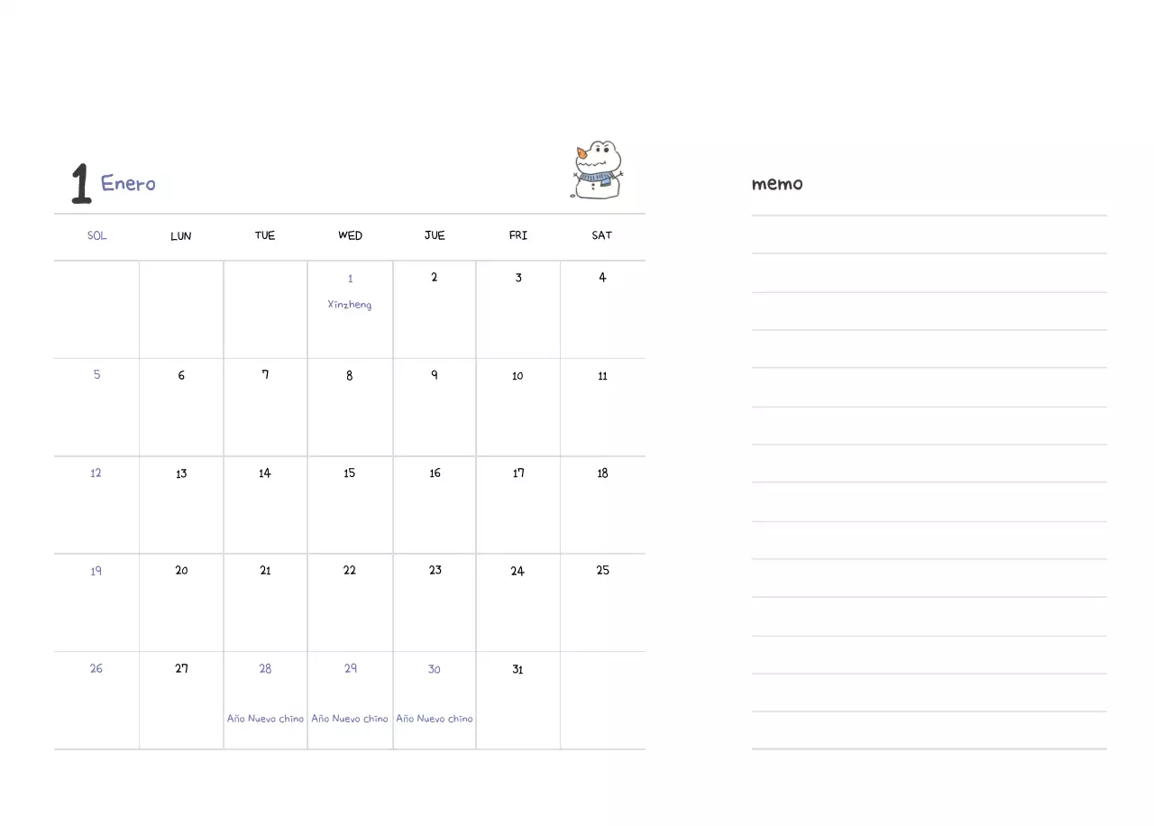 Un calendario con un bonito concepto de ilustración de Ago