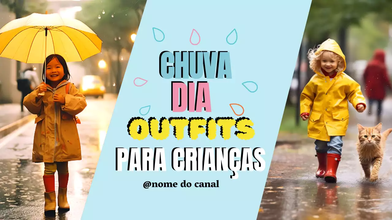 anúncio amarelo para crianças na moda