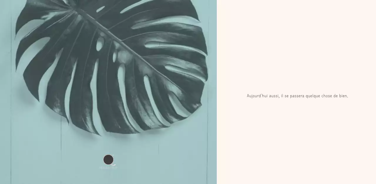 Calendrier botanique blanc et propre