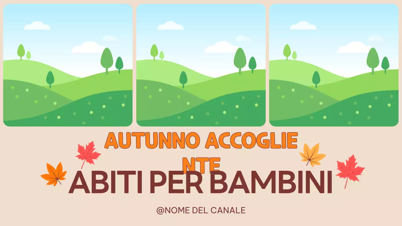 Promozione arancione rustica per bambini