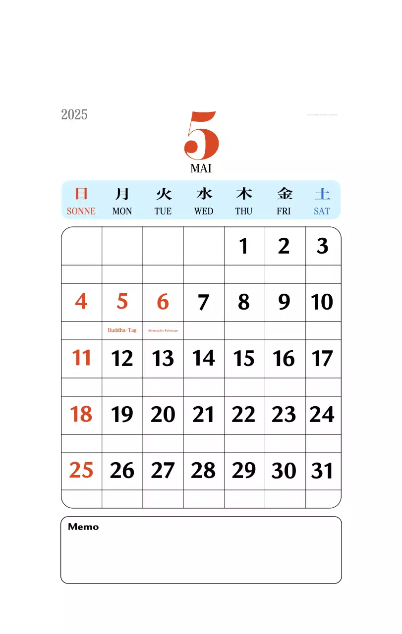 Retro-Konzept Erinnerungskalender in rot